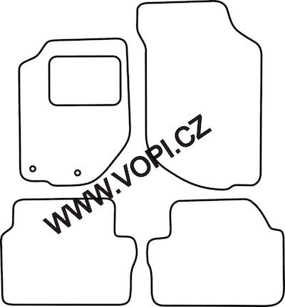 Textil-Autoteppiche Volvo 740 / 940 Carburat - 1988 Colorfit (5025)